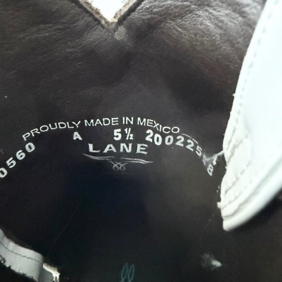 Lane SMOKESHOW White Cowboy Bootie Womens 5.5 Western Cowgirl Short Ankle Boots - Picture 13 of 15